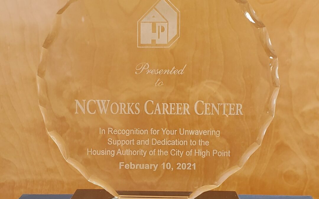 Housing Authority Honors NCWorks Career Center